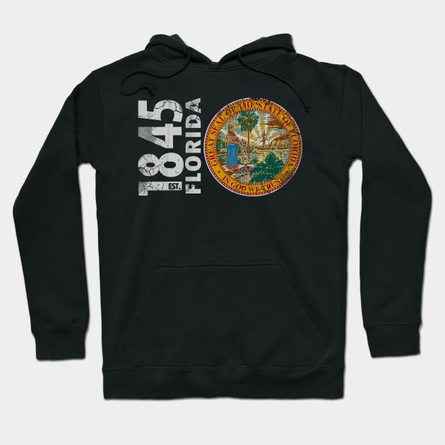 Vintage 1845 Florida State Flag Hoodie by E